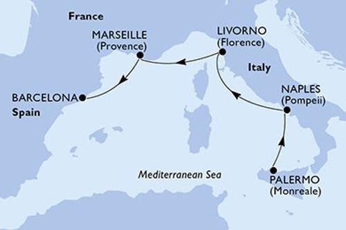 Cruise itinerary