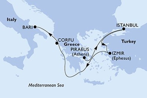 Cruise itinerary