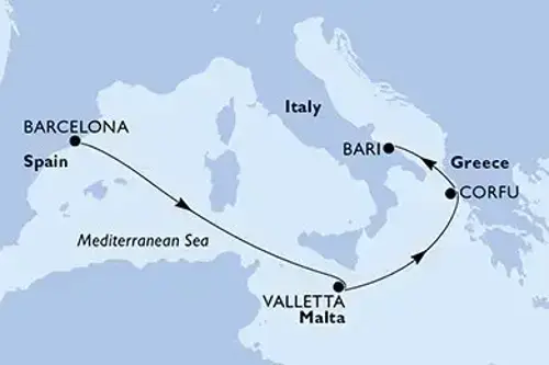 Маршрут круиза