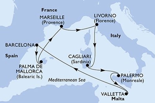 Cruise itinerary