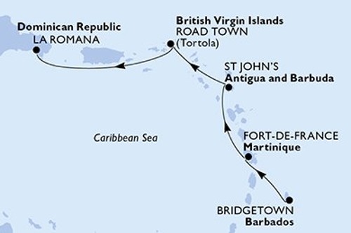 Cruise itinerary