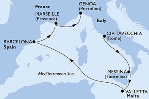 Cruise itinerary