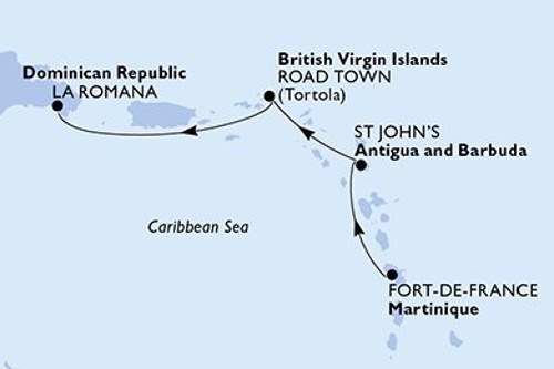 Cruise itinerary