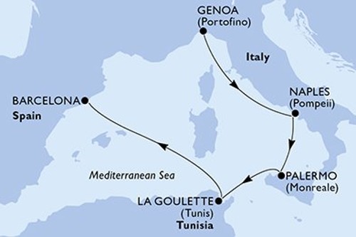 Cruise itinerary