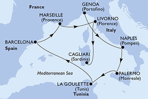 Cruise itinerary