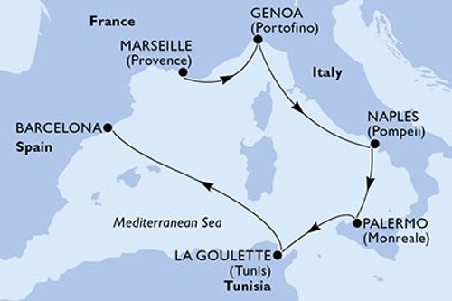 Cruise itinerary