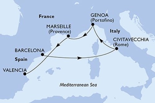 Cruise itinerary