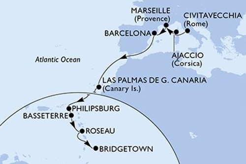 Cruise itinerary