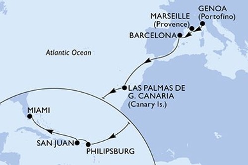 Cruise itinerary