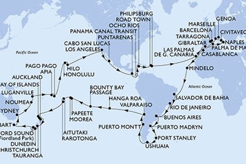 Cruise itinerary