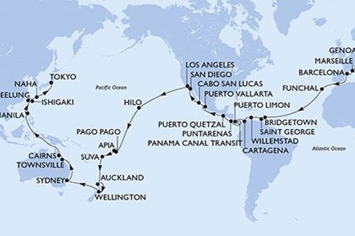 Cruise itinerary
