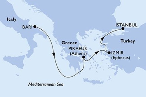 Cruise itinerary