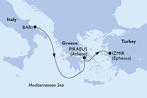 Cruise itinerary