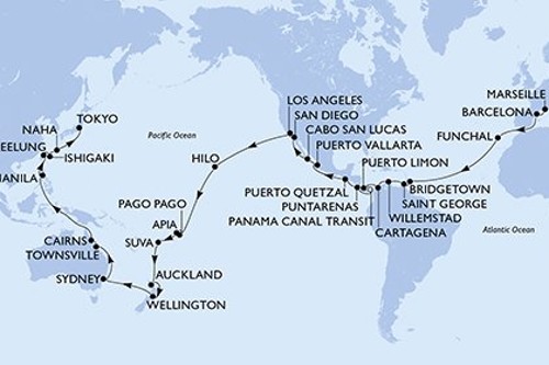 Cruise itinerary