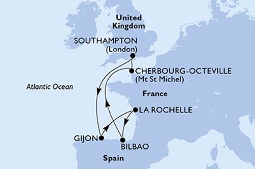 Cruise itinerary