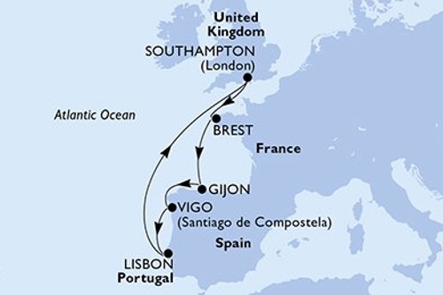 Cruise itinerary