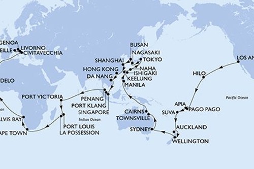Cruise itinerary