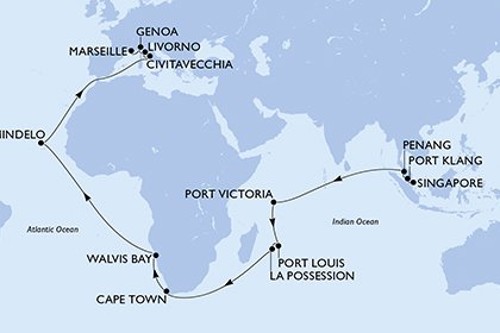 Cruise itinerary