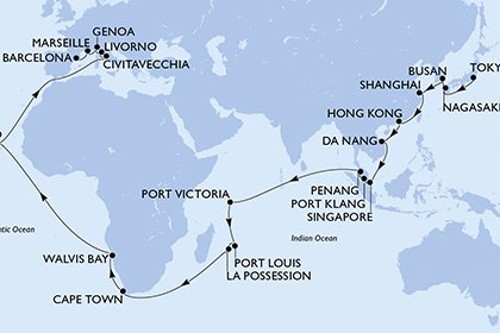Cruise itinerary
