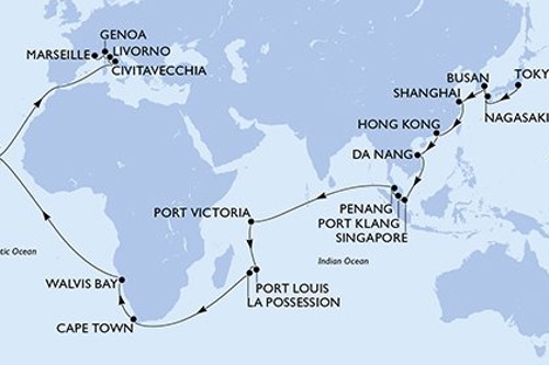 Cruise itinerary