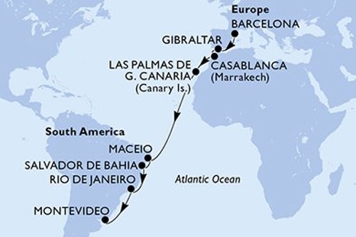 Cruise itinerary