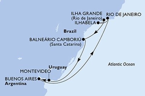 Cruise itinerary