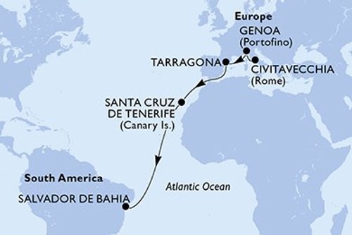 Cruise itinerary