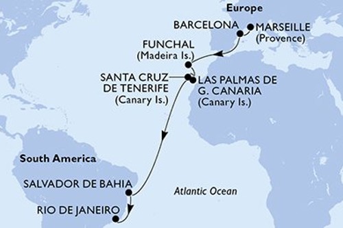 Cruise itinerary