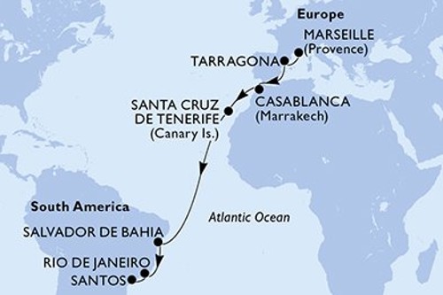 Маршрут круиза