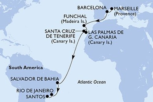 Cruise itinerary