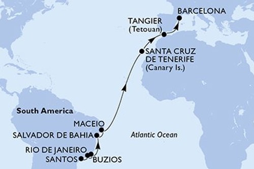 Cruise itinerary