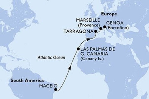 Cruise itinerary