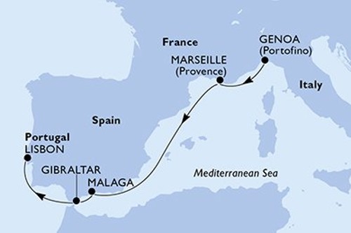 Cruise itinerary