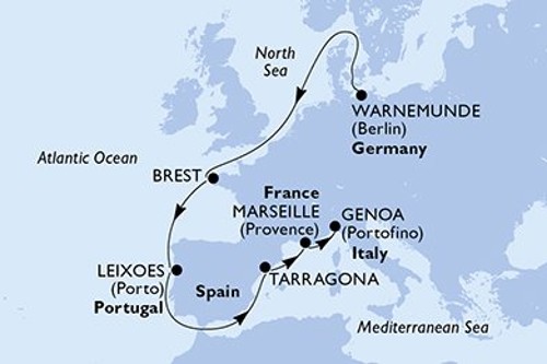 Cruise itinerary