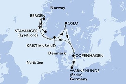 Cruise itinerary