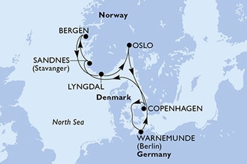 Cruise itinerary