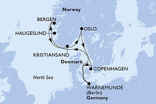 Cruise itinerary