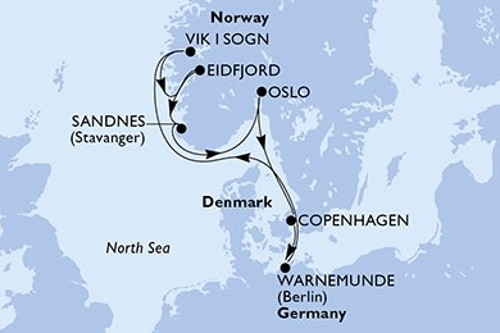 Cruise itinerary