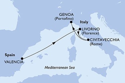 Cruise itinerary
