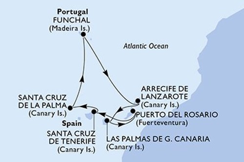 Маршрут круиза