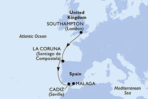 Маршрут круиза