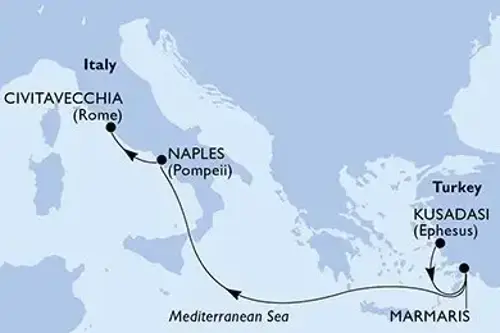 Маршрут круиза