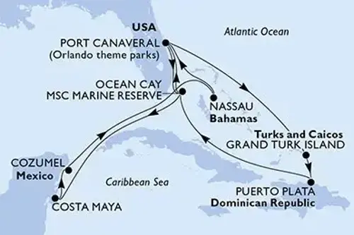 Cruise itinerary