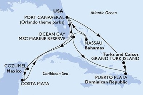 Cruise itinerary