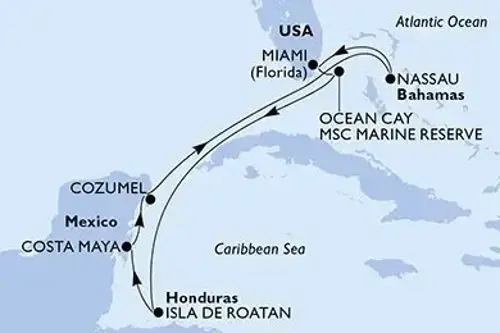 Cruise itinerary
