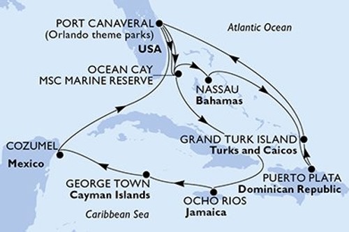 Маршрут круиза