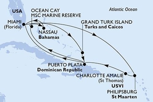Cruise itinerary