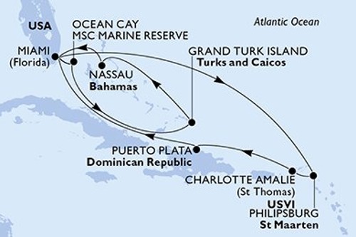 Cruise itinerary