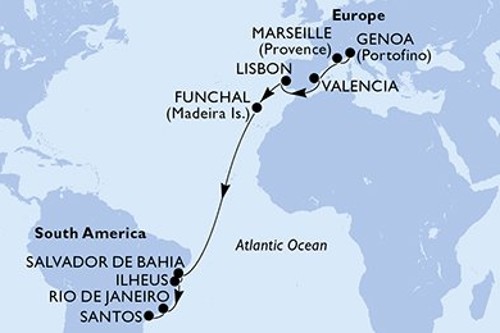 Cruise itinerary