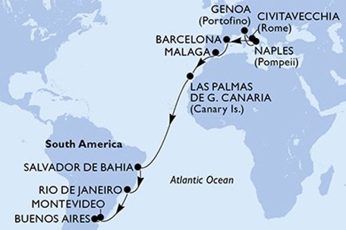 Cruise itinerary